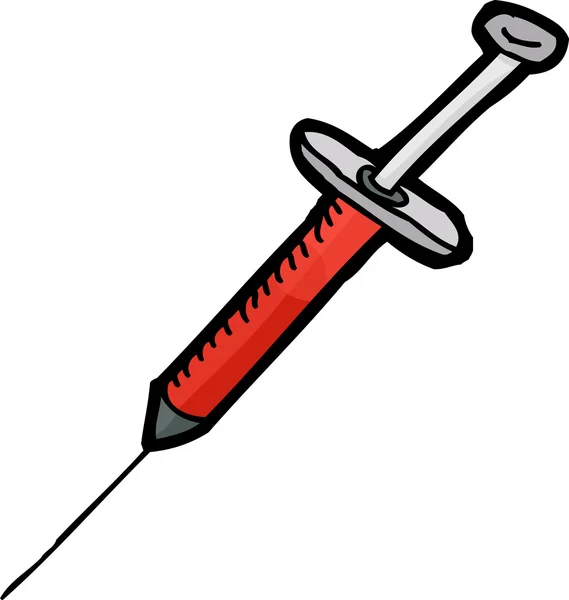 Isolated Hypodermic Needle Syringe — Stock Vector