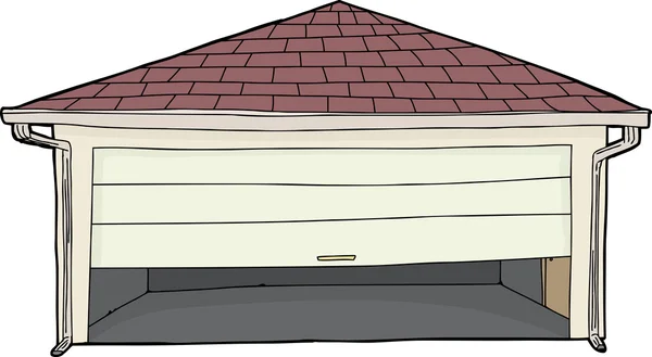 İzole sıkışmış garaj kapısı