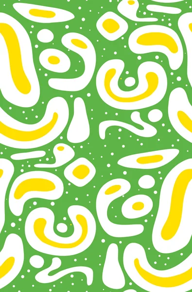 Abstracte witte en gele patroon — Stockvector