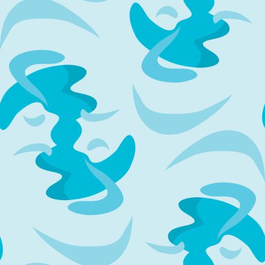 Kesintisiz mavi soyut şekiller