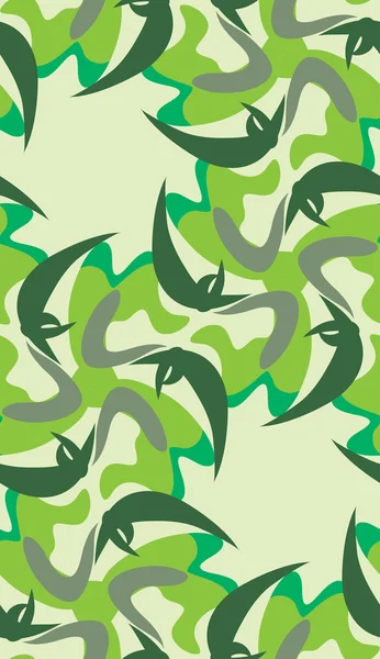 원활한 Flutting 잎 패턴 — 스톡 벡터
