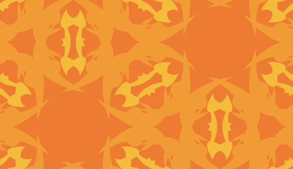 Orange Kaleidoskopmuster — Stockvektor