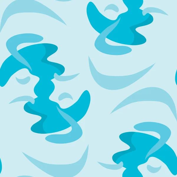 シームレスな青い抽象図形 — ストックベクタ