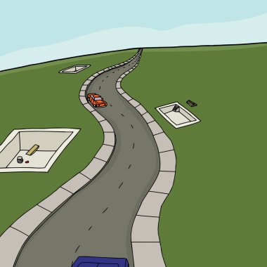Konut vakıf arasındaki yol