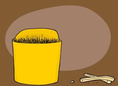 Kapsayıcı boş patates kızartması