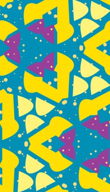 Sarı ve mavi Seamless Modeli