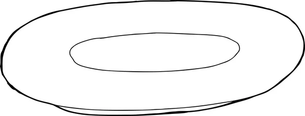 Schema del piatto singolo — Vettoriale Stock