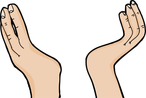 Close Up of Open Hands