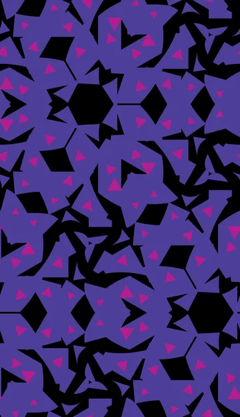 Repeating Purple Kaleidoscope Pattern — Stock Vector
