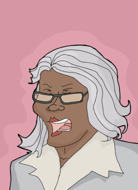 Kadın çığlık üzgün