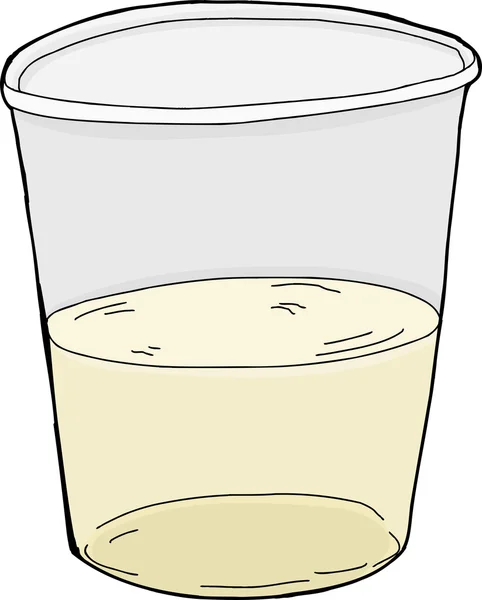 Isolé demi pleine tasse — Image vectorielle