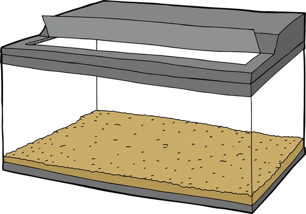 Aquarium met niets In het — Stockvector