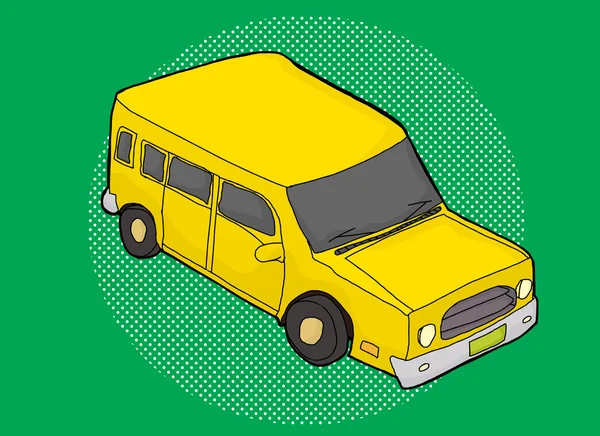 SUV con finestrelle colorate — Vettoriale Stock