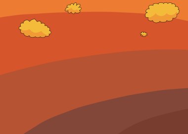 Günbatımı ve gökyüzünde bulutlar