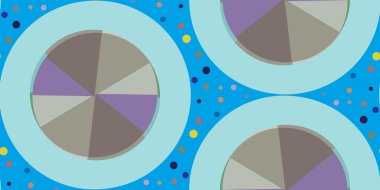 Üzerinde mavi daireler yinelenen