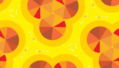 Yinelenen turuncu tekerlekler