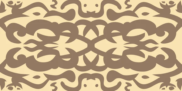 Vintage Brown Wallpaper Pattern — Stock Vector