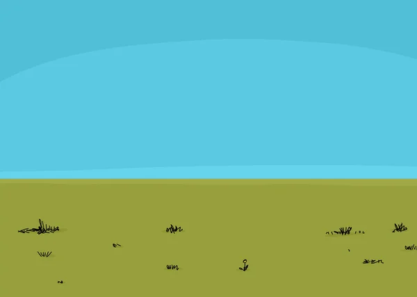 Contexte du champ vert — Image vectorielle