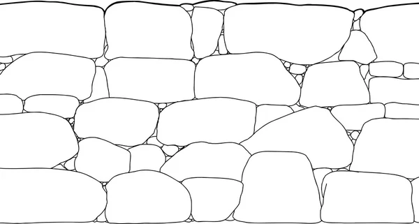 Contorno da parede de rocha —  Vetores de Stock