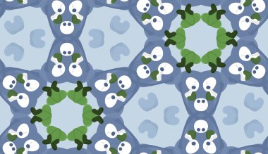 Beyaz çevrelerinde petek desen yinelenen