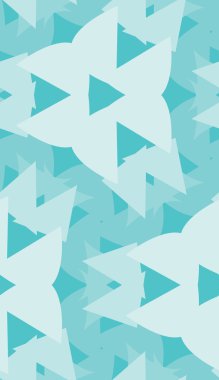 Hafif mavi üçgen şekiller