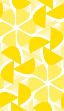 Sarı desen çiçek şekil