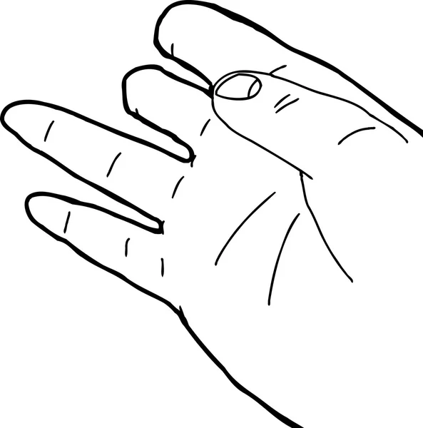 Aperçu de la main handicapée — Image vectorielle