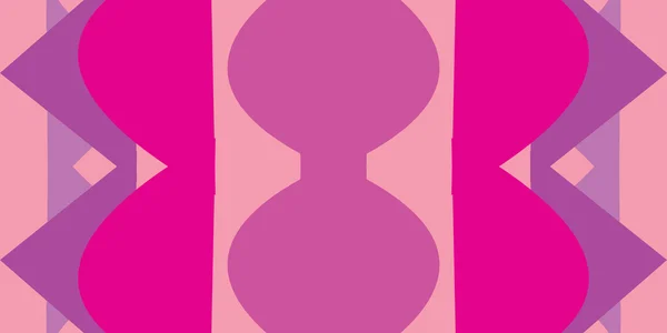 Roze abstracte zandloper vormen — Stockvector