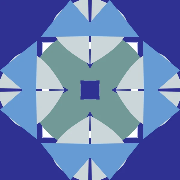 Fondo azulejo azul — Vector de stock