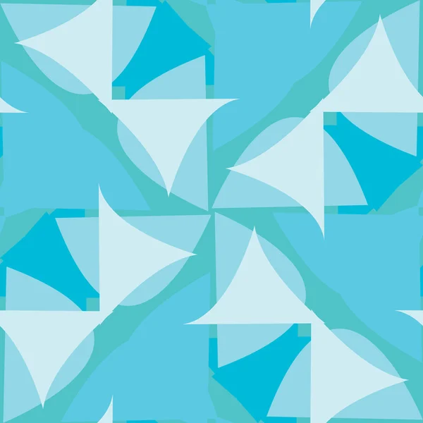 Blauwe driehoekige patroon — Stockvector