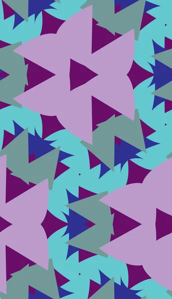 Mor ve mavi üçgen şekiller — Stok Vektör