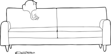 Kedi fare için izliyor