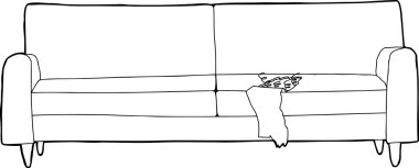 Kanepe anahat çizgi film zarar