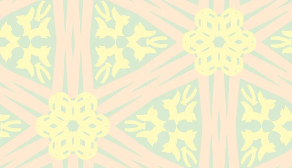 Muster gelber Kaleidoskoplinien — Stockvektor
