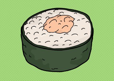 Zencefil ve pirinç rulo