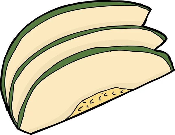 격리 된 호박 조각 — 스톡 벡터
