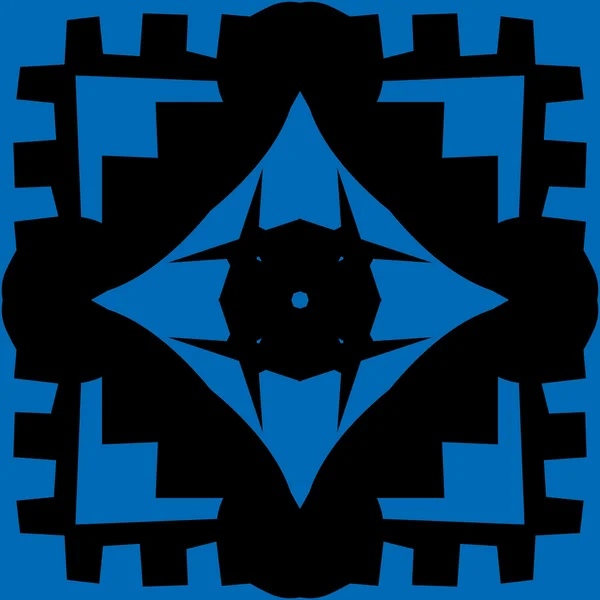 Herhalende blauwe diamant patroon vormen — Stockvector