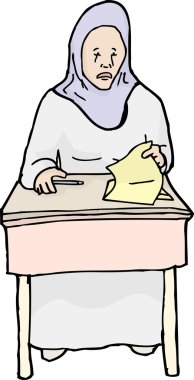 Hayal kırıklığına Müslüman öğrenci
