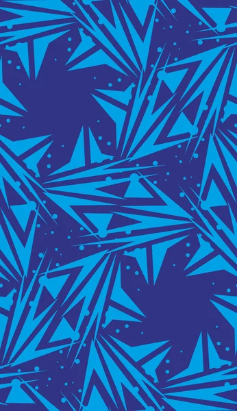 Niebieska gwiazda kształt wzorca — Wektor stockowy