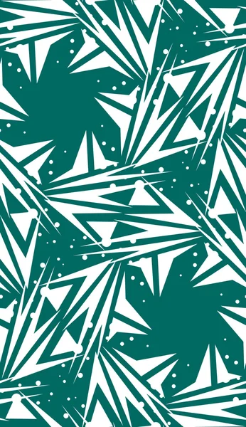 Спінінг зеленої зірки Візерунок форми — стоковий вектор