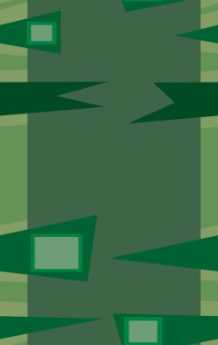 Seamless Green Abstract Fences