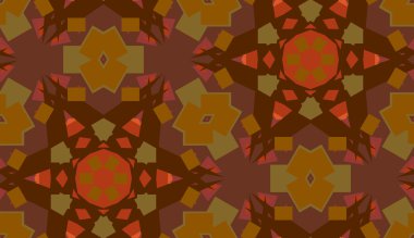 Background with Brown Polygon Shapes