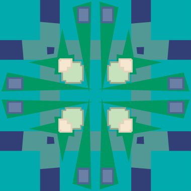 Abstract Blue Lattice Pattern