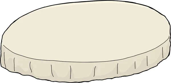 Изолированная круглая скатерть — стоковый вектор