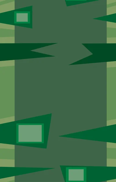 Seamless Green Abstract Fences — Stock Vector