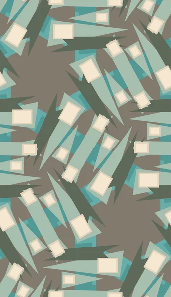 Muster von Dreiecken und Quadraten — Stockvektor