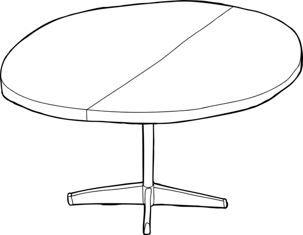 記載されている 1 つのラウンド テーブル — ストックベクタ