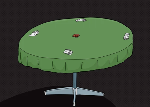 カードとギャンブルのテーブル — ストックベクタ