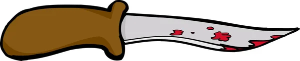 Αιματηρό μαχαίρι φλούδι — Διανυσματικό Αρχείο