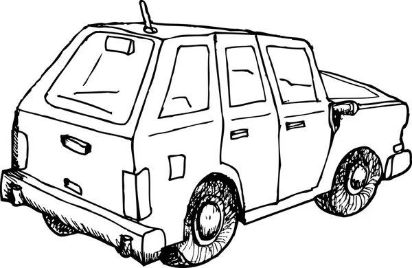Набросок автомобиля — стоковый вектор